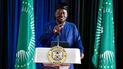Raila Odinga during the launch of his bid for the African Union Commission Chairmanship candidate at State House, Nairobi on August 27, 2024.