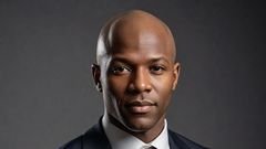 A bald black man
