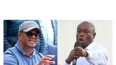 Former DP Rigathi Gachagua and UDA Secretary General Hassan Omar