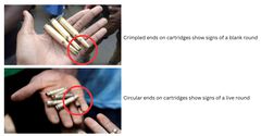 How to identify live bullets from blanks during protests