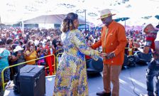 DCP leader Rigathi Gachagua and his spouse Pastor Dorcas Rigathi at the Ngemi Cia Ruraya Cultural Festival in Seattle