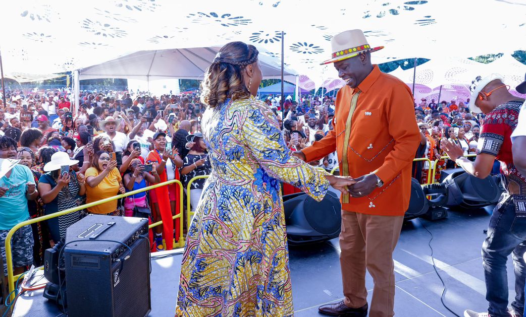 DCP leader Rigathi Gachagua and his spouse Pastor Dorcas Rigathi at the Ngemi Cia Ruraya Cultural Festival in Seattle
