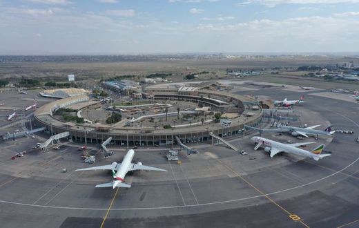 The Jomo Kenyatta International Airport in Nairobi
