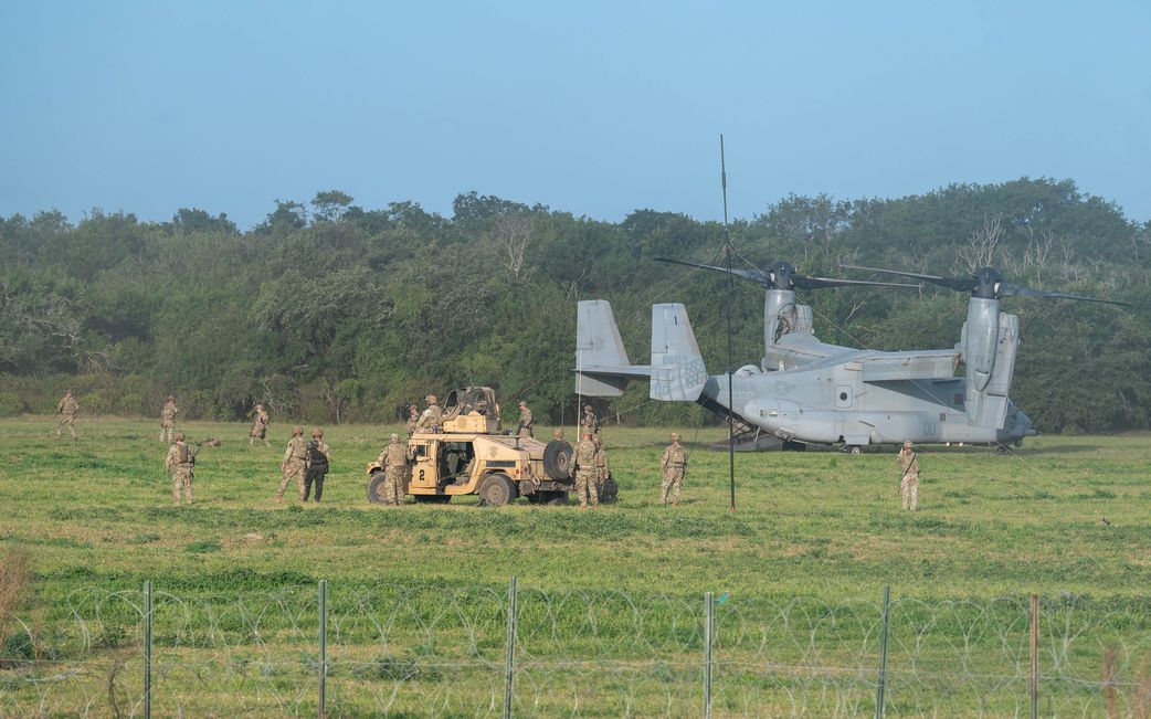 Base defense exercise at Camp Simba. Photo by Senior Airman Olivia Gibson