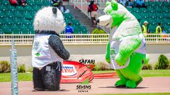 Mascots at the Safari 7s