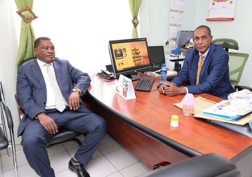 Public Service CS Justin Muturi at Kilimani Police Station on January 14, 2025