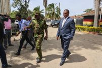 Public Service CS Justin Muturi at Kilimani Police Station on January 14, 2025