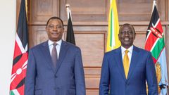 President William Ruto with Public Service CS Justin Muturi