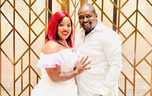 Milly Chebby with her husband Terence Creative
