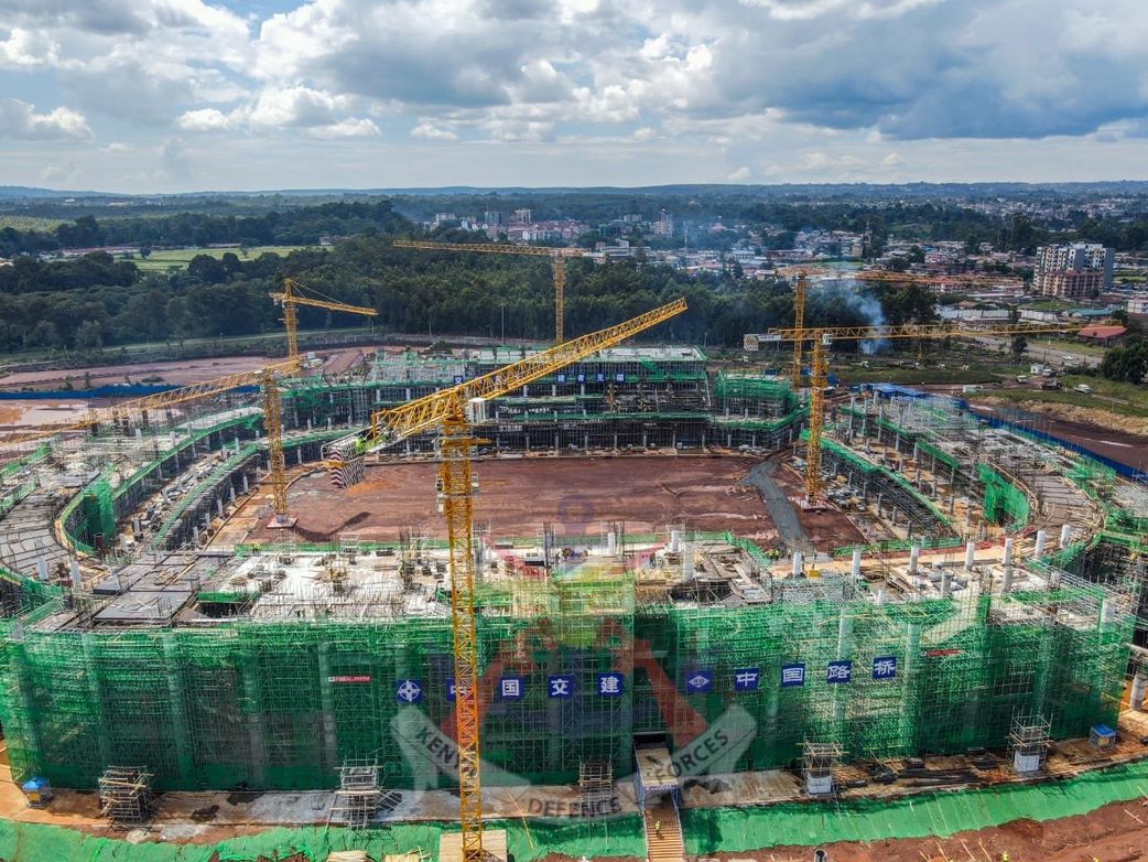 Talanta Stadium takes shape at 40% completion as workers race against time