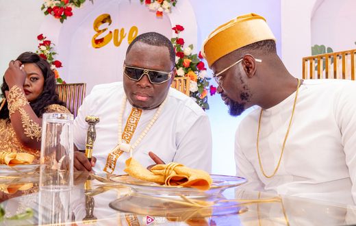 Producer Wuod Fibi and Ohangla star Prince Indah