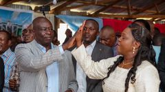 Former Deputy President Rigathi Gachagua and his spouse Dorcas Gachagua