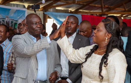 Former Deputy President Rigathi Gachagua and his spouse Dorcas Gachagua