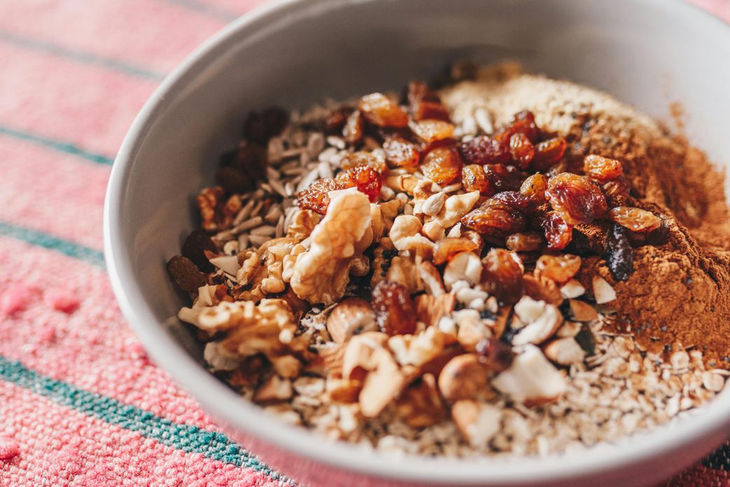 Oats served for breakfast
