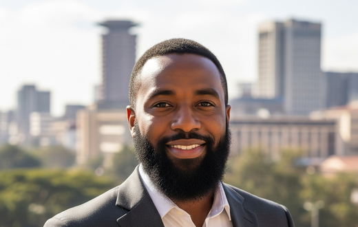 An AI-generated image of a heavily bearded man
