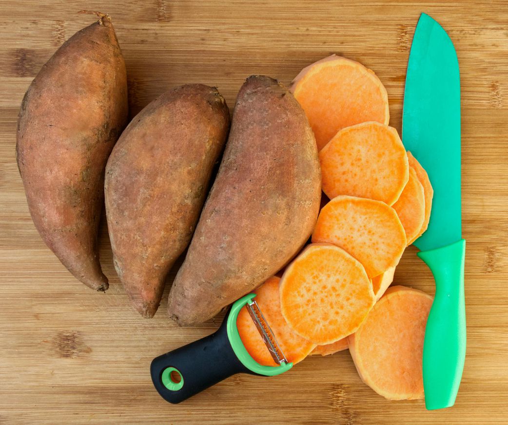 Sweet potatoes are rich in fibre