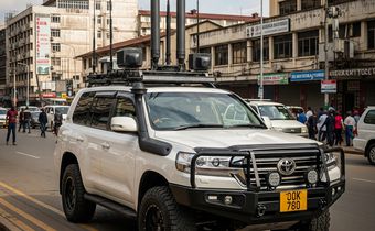An image of an SUV fitted wit signal jammers