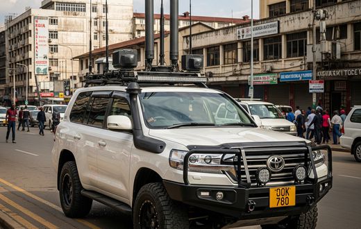 An image of an SUV fitted wit signal jammers