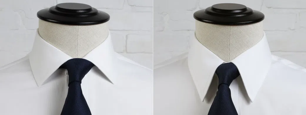 A collage of point and spread collars