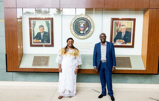 Former Deputy President Rigathi Gachagua and his wife Dorcas in the U.S.