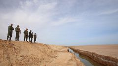 The Tunisia-Libya border barrier