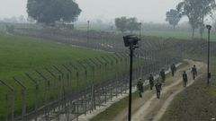 The India-Pakistan border fence