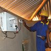 A beneficiary of last mile connectivity drive in Kenya