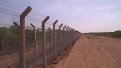 Part of the Kenya-Somalia border fence