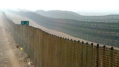 The Kuwait-Iraq border wall