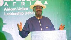Raila Odinga, Kenya's candidate for the African Union Commission