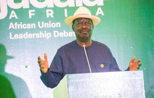 Raila Odinga, Kenya's candidate for the African Union Commission