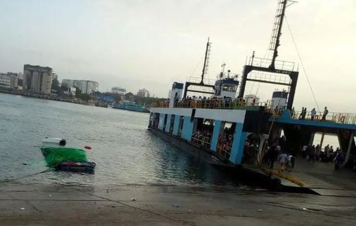 File image of a ferry at the Likoni channel