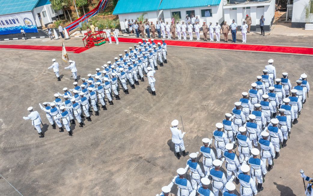President William Ruto at Kenya Navy’s 60th anniversary celebration at Mtongwe Naval Base in Mombasa