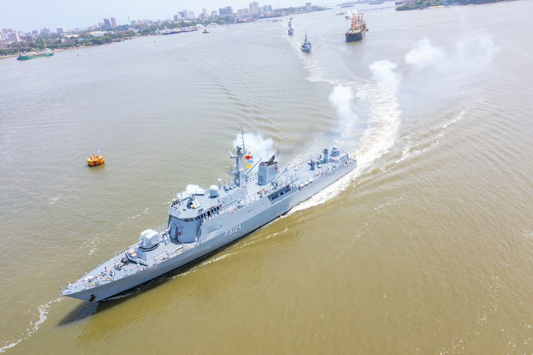 Kenya Navy vessels during the Kenya Navy's 60th Anniversary, Kenya Navy Base Mtongwe, Mombasa County.