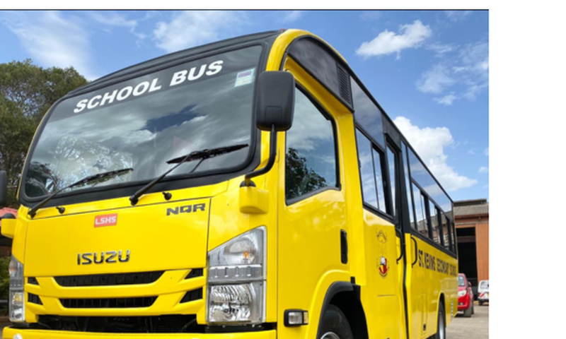 A school bus in Kenya