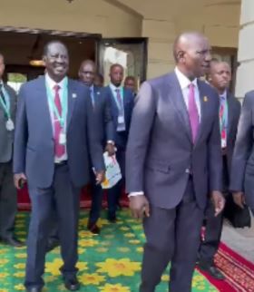 Ruto-Raila bromance lights up Addis Ababa in final dash for AUC chairperson victory