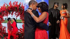 Kevin Bahati with Diana Bahati, Barrack & Michelle Obama and Diamond Platnumz with Zuchu