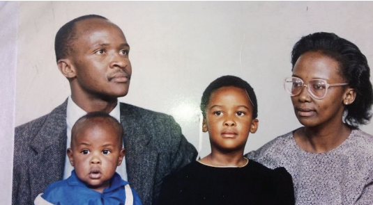 The late General Francis Ogolla with his family