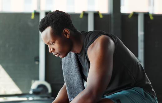 A man in gym