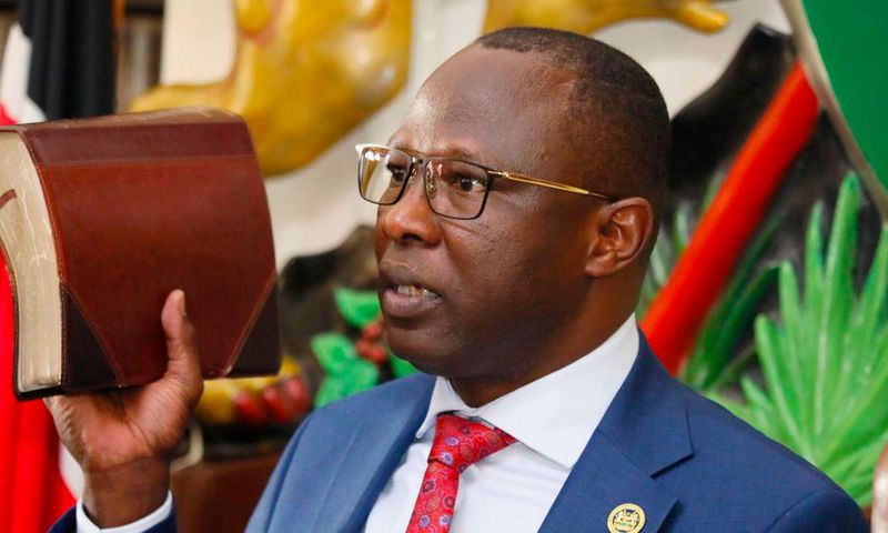 IEBC chairperson Dr. Erastus Edung Ethekon