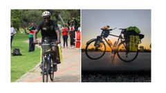 Kenyan cyclist Ben Haggai