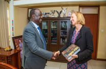 Raila Odinga meets United States Chargé d'Affaires Susan Burns in Nairobi on September 10, 2025