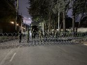 Security barrier near State House