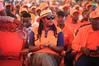 Raila Odinga's daughter Winnie Odinga at the ODM @20 celebrations in Mombasa on November 14