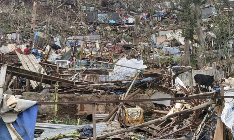 The aftermath of Cyclone Chido on Mayotte Island