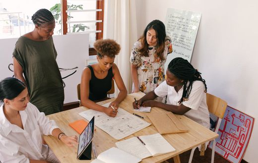 Photo of women at a meeting