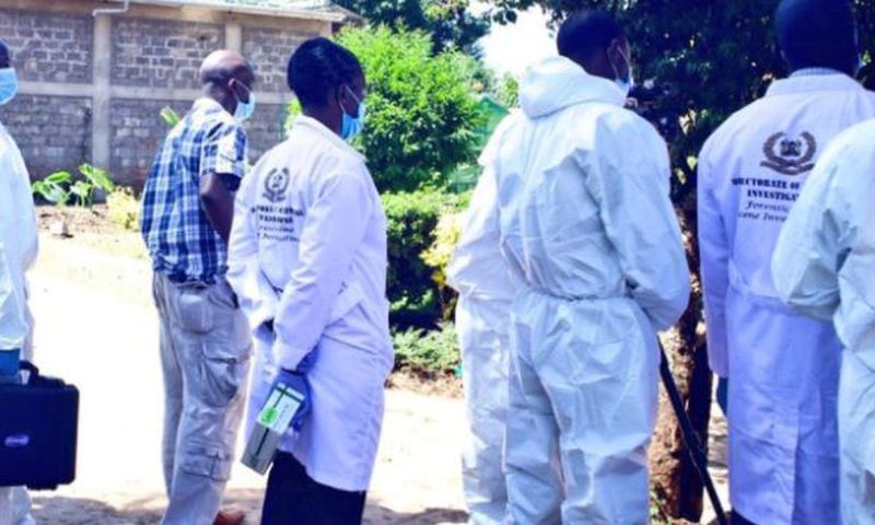 File image of DCI detectives at a crime scene