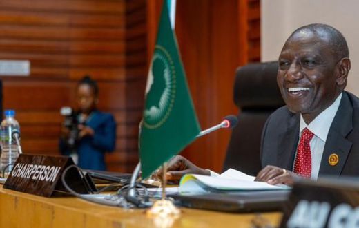 President William Ruto chairing the  Committee of African Heads of State and Government on Climate Change (CAHOSCC) in Addis Ababa on Sunday, February 16, 2025