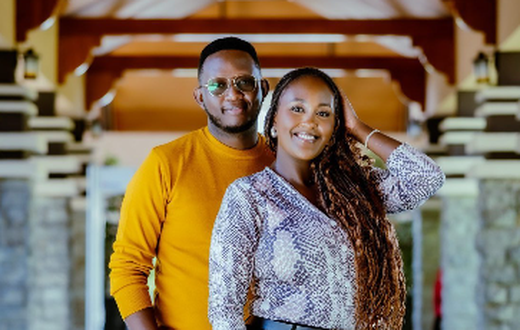 Daddie Marto with his ex-wife Christine Kokundeera