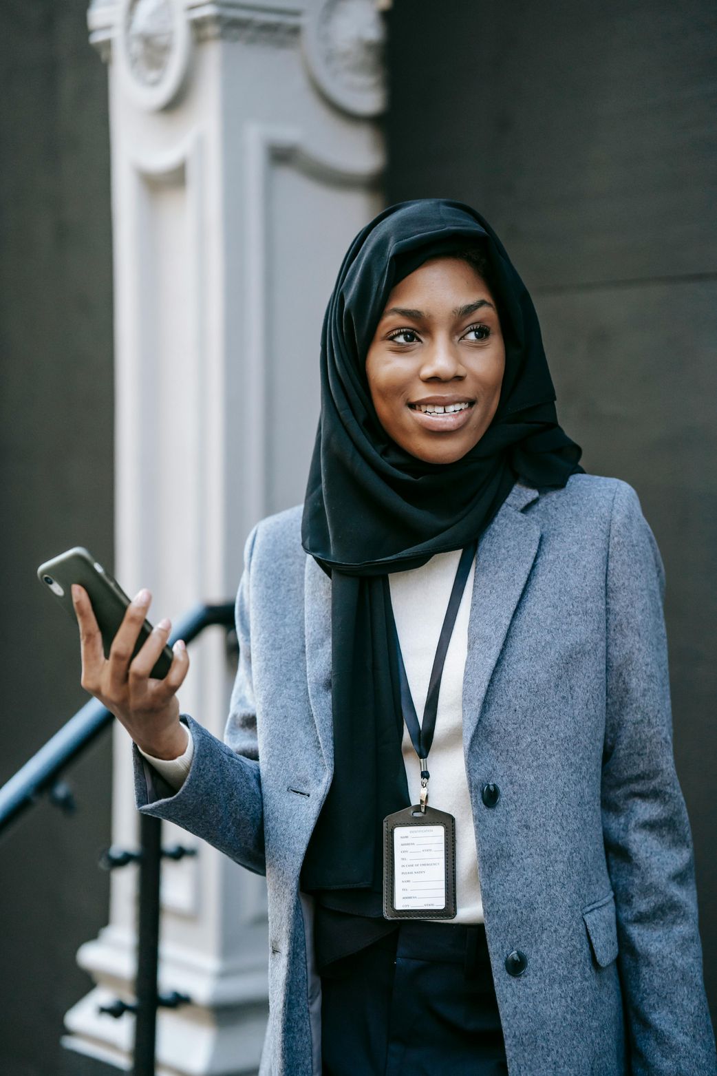 A woman wearing a blazer for a professional look